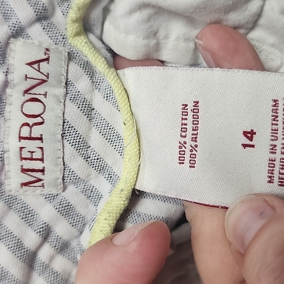 Cotton striped shorts 14 - Picture 3 of 3